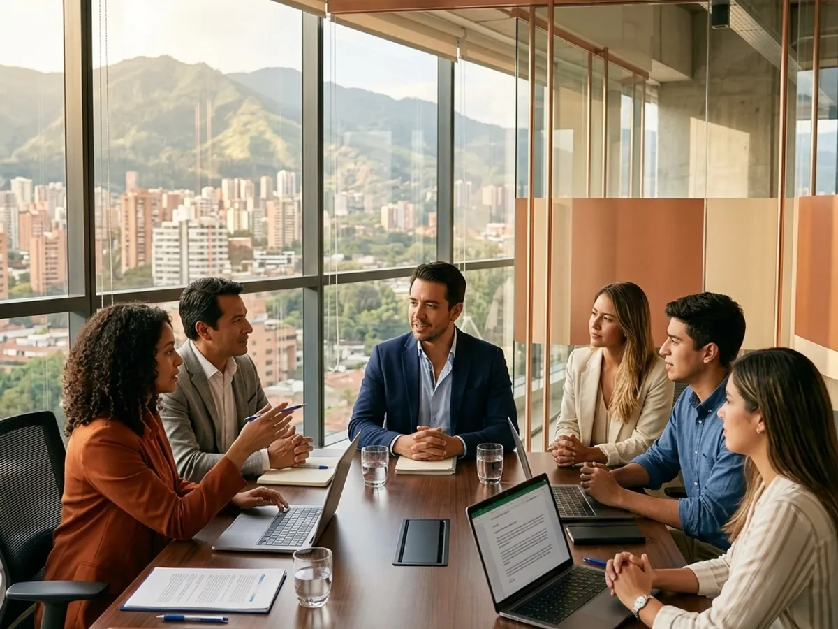 Equipo de Arrieta & Asociados Consultores en reunión